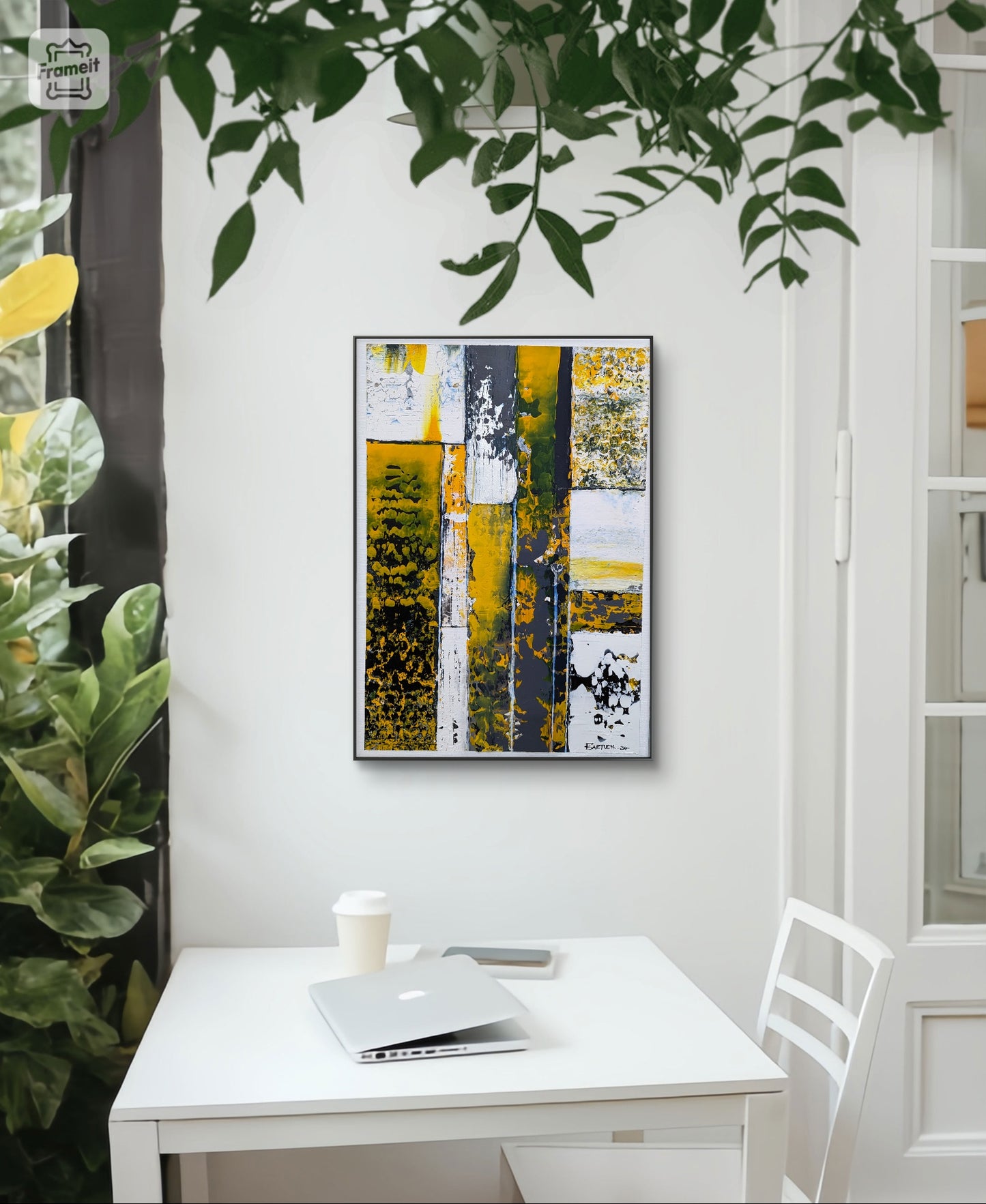 Grey/Ochre/White