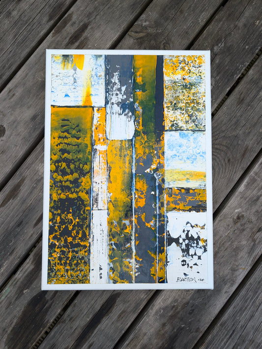 Grey/Ochre/White